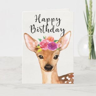 Revestimiento acuático y flores - Tarjeta de cumpl