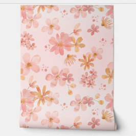 Revestimiento de pared de flores suaves en flor | 