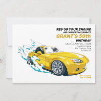 Revisa tu invitación de cumpleaños del motor