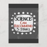 Revisión científica 5 estrellas postal