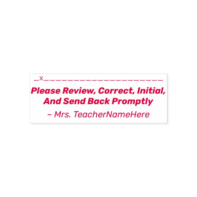 Revisión de asignaciones + sello de goma de nombre (Diseño)