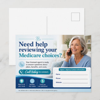 Revisión de Cobertura de Medicare Tarjeta Postal |