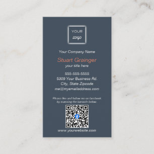 Revisión de Google - Tarjeta de visita - Enlace QR