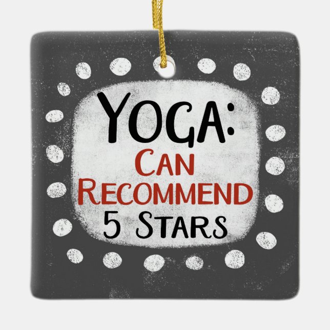 Revisión de yoga 5 estrellas Ornamento (Anverso)