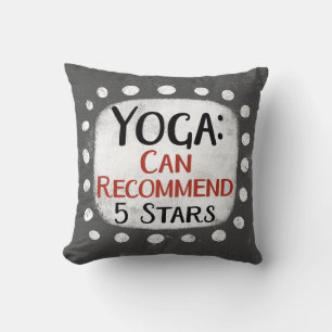 Revisión de yoga Cojín decorativo de 5 estrellas