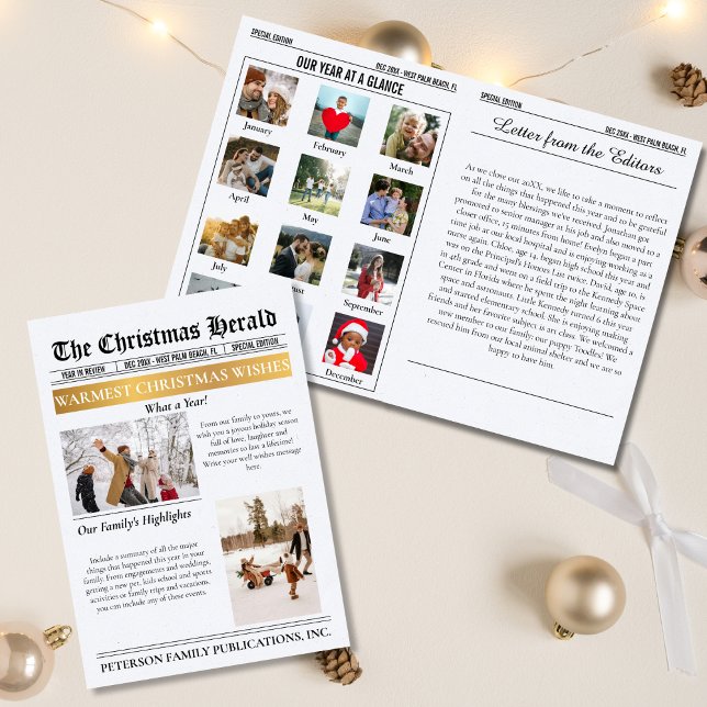 Revisión del Año en Navidad Periódico Múltiples Fo (Subido por el creador)