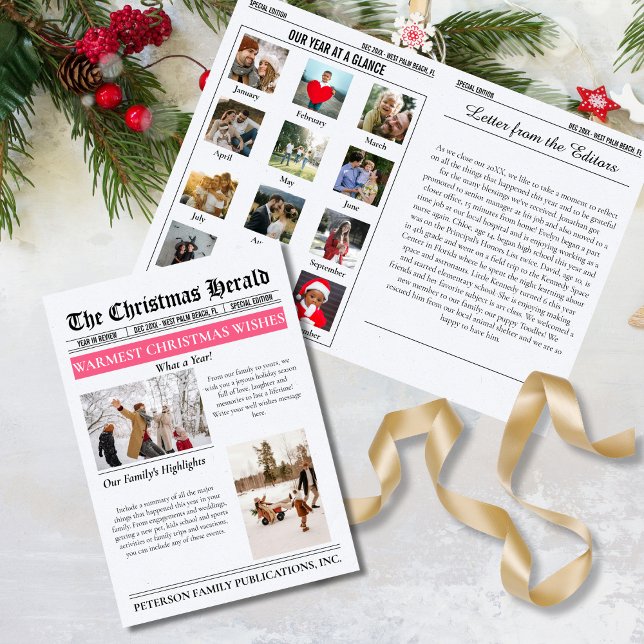 Revisión del Año en Navidad Periódico Múltiples Fo (Subido por el creador)