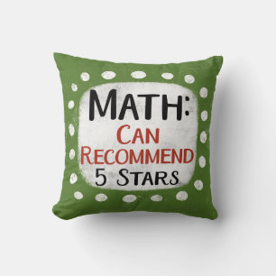 Revisión matemática 5 estrellas Cojín decorativo