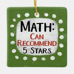 Revisión matemática 5 estrellas Ornamento