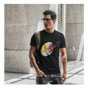 Revista artística en camiseta con un cuadro de Kan