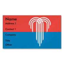 Revista de tarjetas de visita con bandera de Kansa