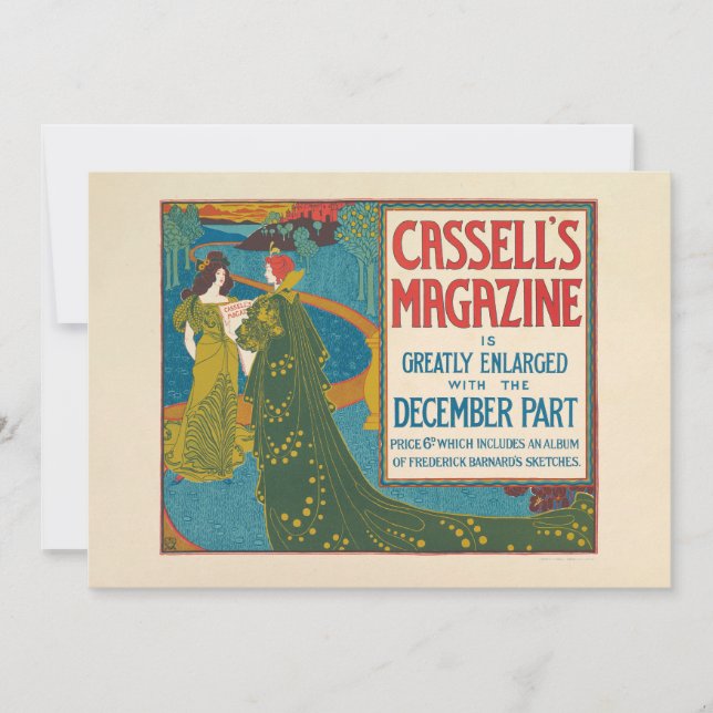 Revista de Vintage Cassell de diciembre de 1896 (Anverso)