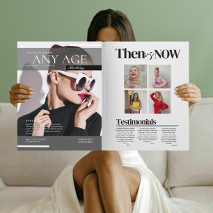 Revista divertida cualquier invitación de cumpleañ