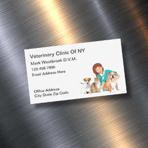 Revistas de tarjetas de visita veterinarias