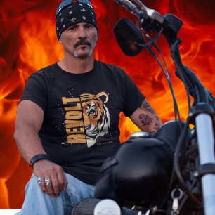 Revolt Camiseta Mundo Moderno Monta El Tigre Tradi