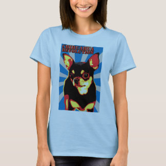 revolución de la chihuahua - camiseta azul