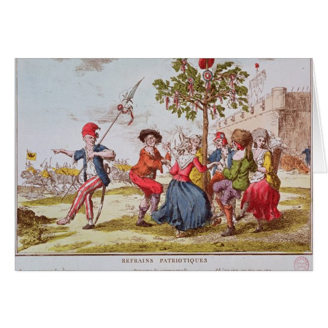 Revolucionarios franceses que bailan el carmagnole (Anverso (Horizontal))