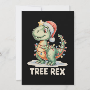 Rex de árbol Luces de Navidad Dinosaurio T Rex Nav