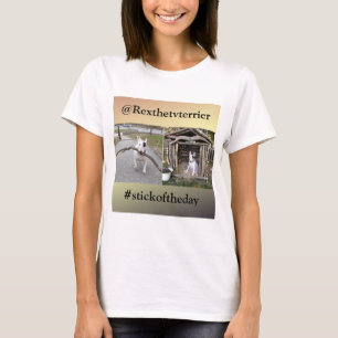 Rex el palillo de la TV Terrier de la camiseta de