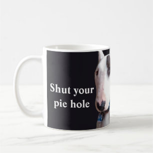 Rex la TV Terrier cerró su taza del agujero de la