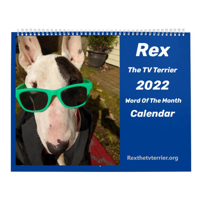 Rex The TV Terrier Word del mes Calendario 2022 (Tapa)