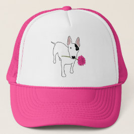 Rex y gorra de flores