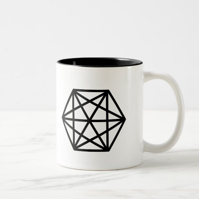Rey (+)/325 ml negros de taza del Dos-Tono (Derecha)