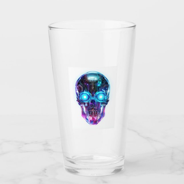 Rey Calavera Ciberpunk (Anverso)
