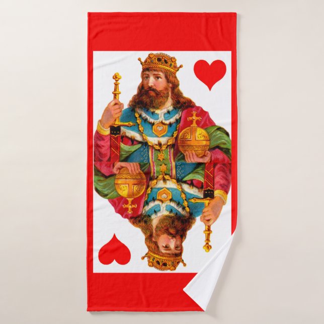 Rey de Corazones (Toalla de baño)