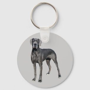 Rey de great dane del llavero de los perros