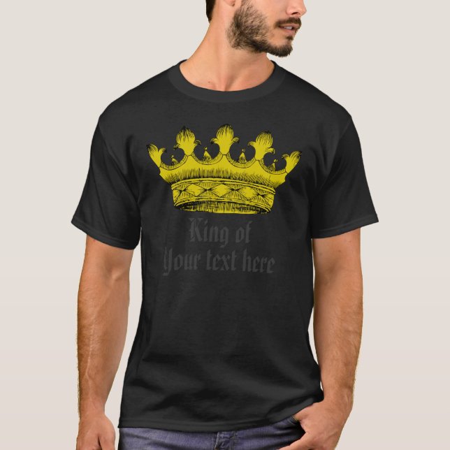 "Rey" de la camisa del personalizable de la corona (Anverso)