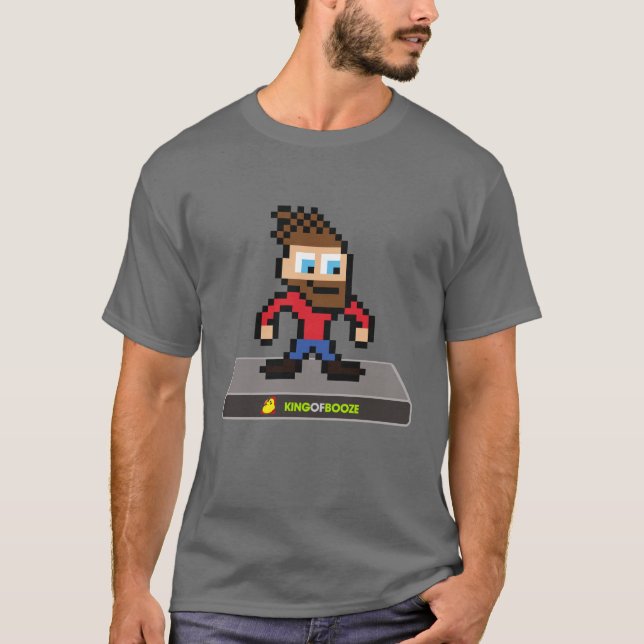 Rey de la camiseta de 8 bits de Boro de los (Anverso)