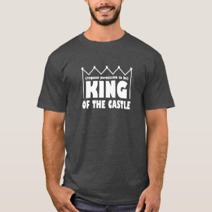 Rey de la camiseta divertida del regalo del día d