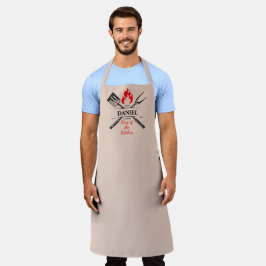 Rey de la Cocina Delantal Personalizable con Tono 
