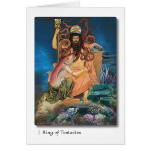 Rey de la tarjeta de felicitación de Tarot de los