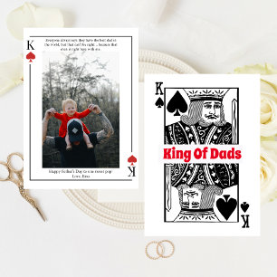 Rey De Los Papás Tarjeta De Juego Feliz Día Del Pa