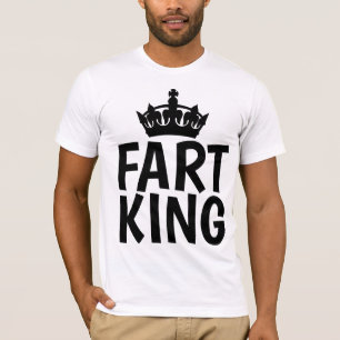 REY DE LOS PEDOS, Camisetas divertidas para hombre