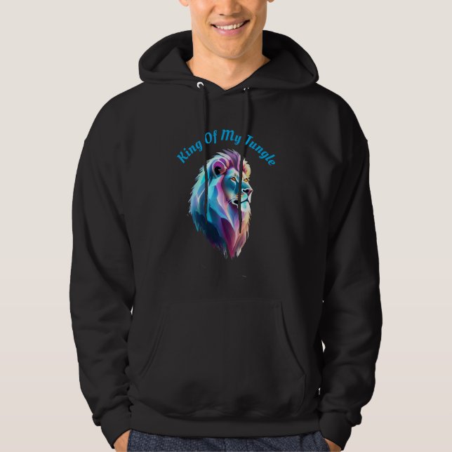 Rey de Mi Jungla Sudadera con León Holográfico (Anverso)