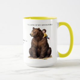 Rey de mis Aventuras Taza de Oso de Dos Tonos Amar