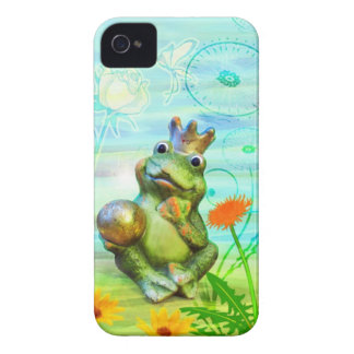 Rey de rana con flores funda iPhone
