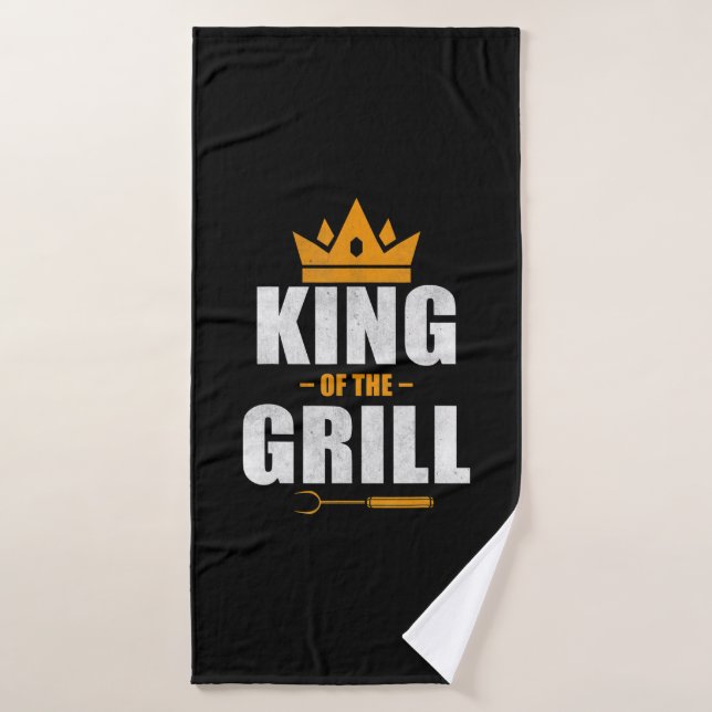 Rey del chef de parrilladas | regalo para los aman (Toalla de baño)