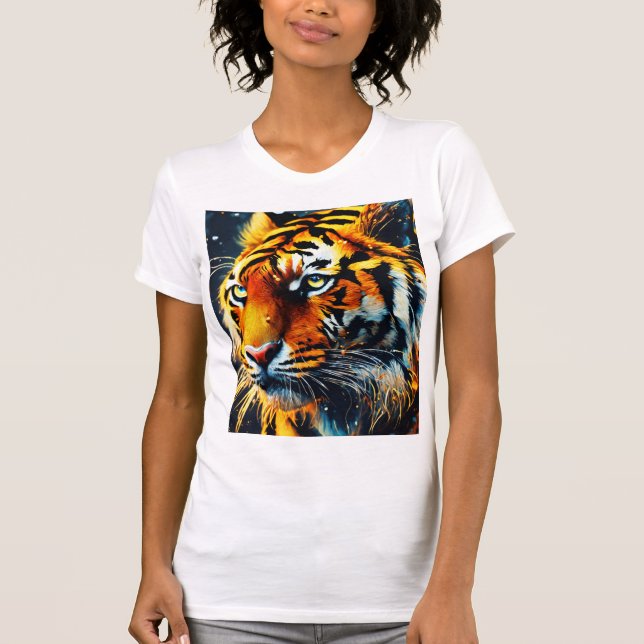 "Rey del Fuego - Fierce camiseta de león" (Anverso)