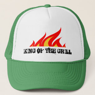 Rey del gorra del camionero de la parrilla con las