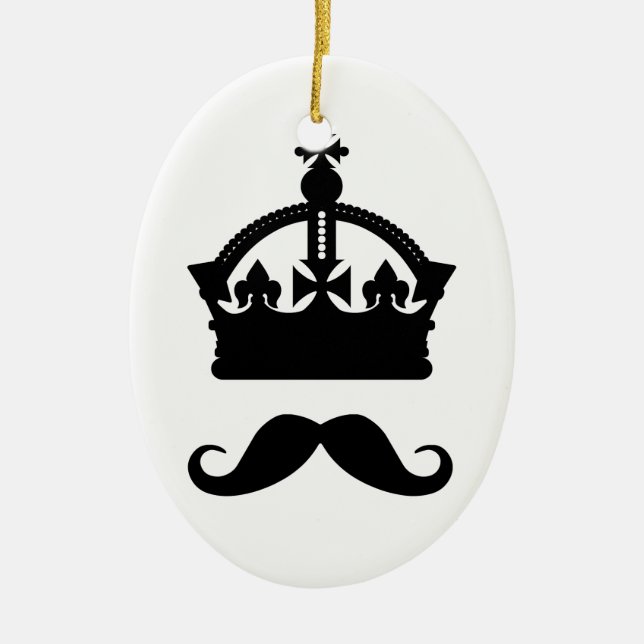 Rey del ornamento del personalizado de los bigotes (Frente)
