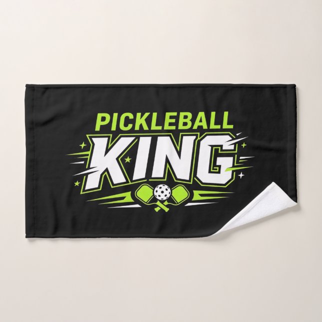 Rey del Pickleball Paddle Divertido Pickleball (Toalla de mano)