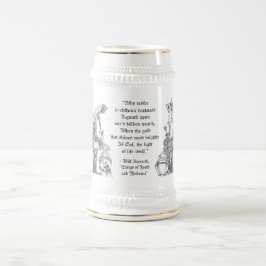 Rey enano de Liche - taza y cerveza Stein de la