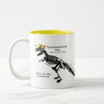 Rey esquelético de la taza de T Rex de los