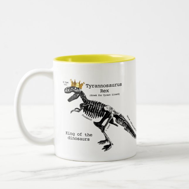 Rey esquelético de la taza de T Rex de los (Izquierda)
