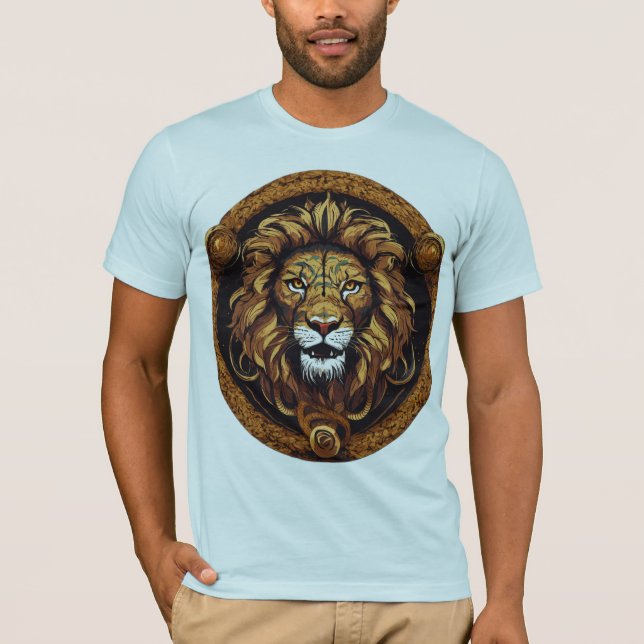 Rey León Serpiente Feroz – Camiseta Vectorial Esti (Anverso)