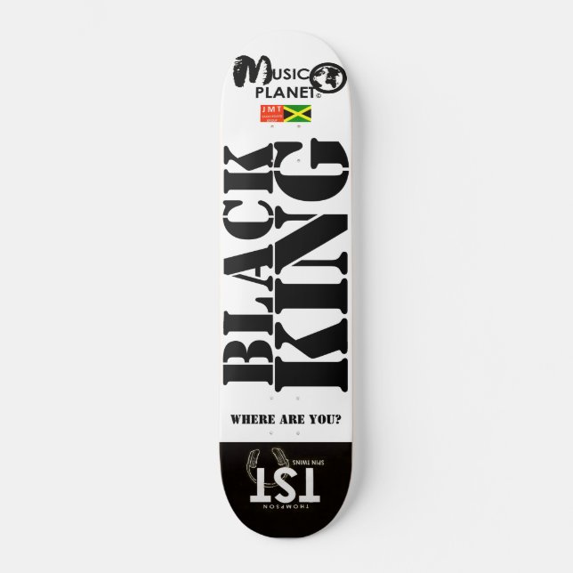 REY NEGRO Skateboard (Anverso)